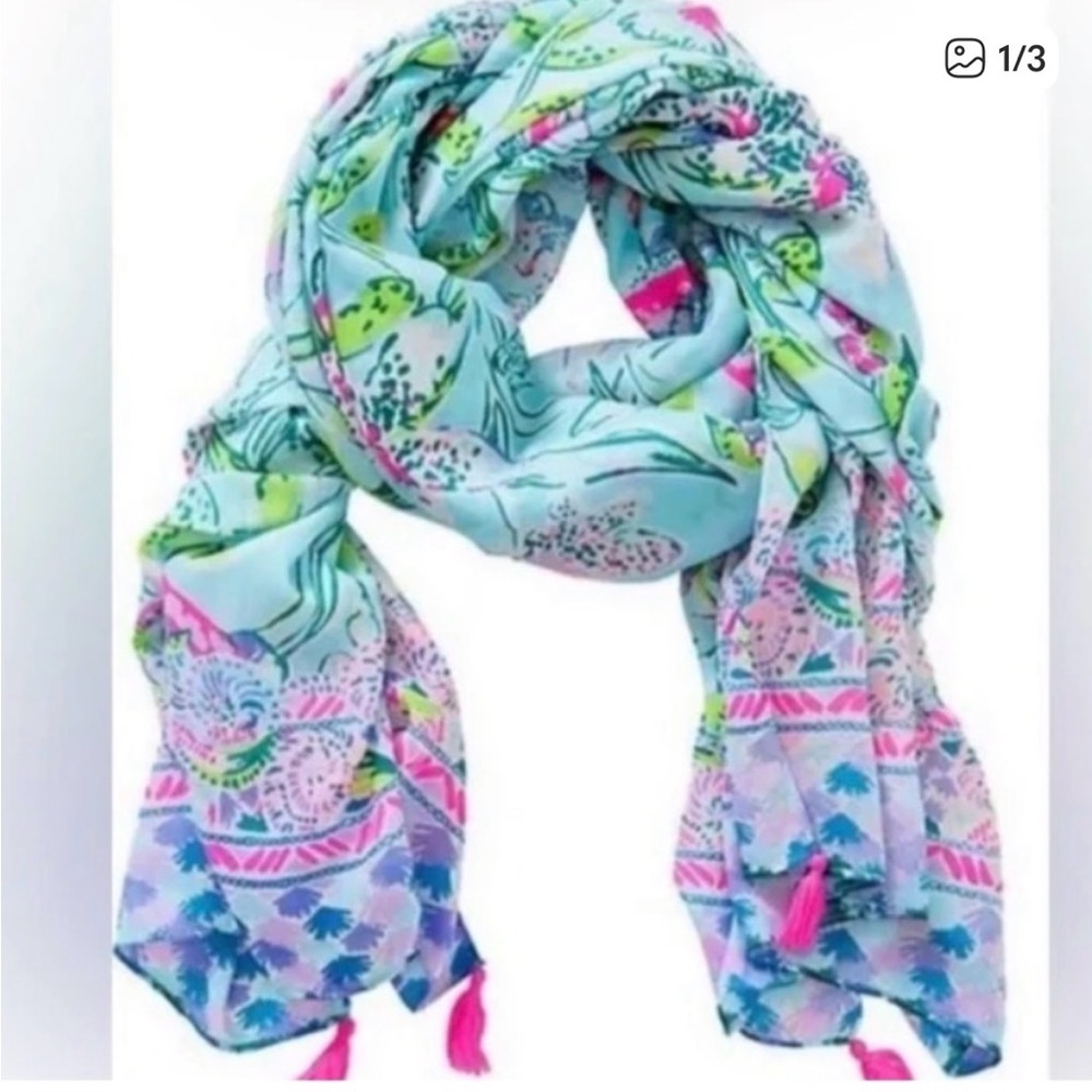 Lilly Pulitzer Sway this Way Tassel Scarf Pareo